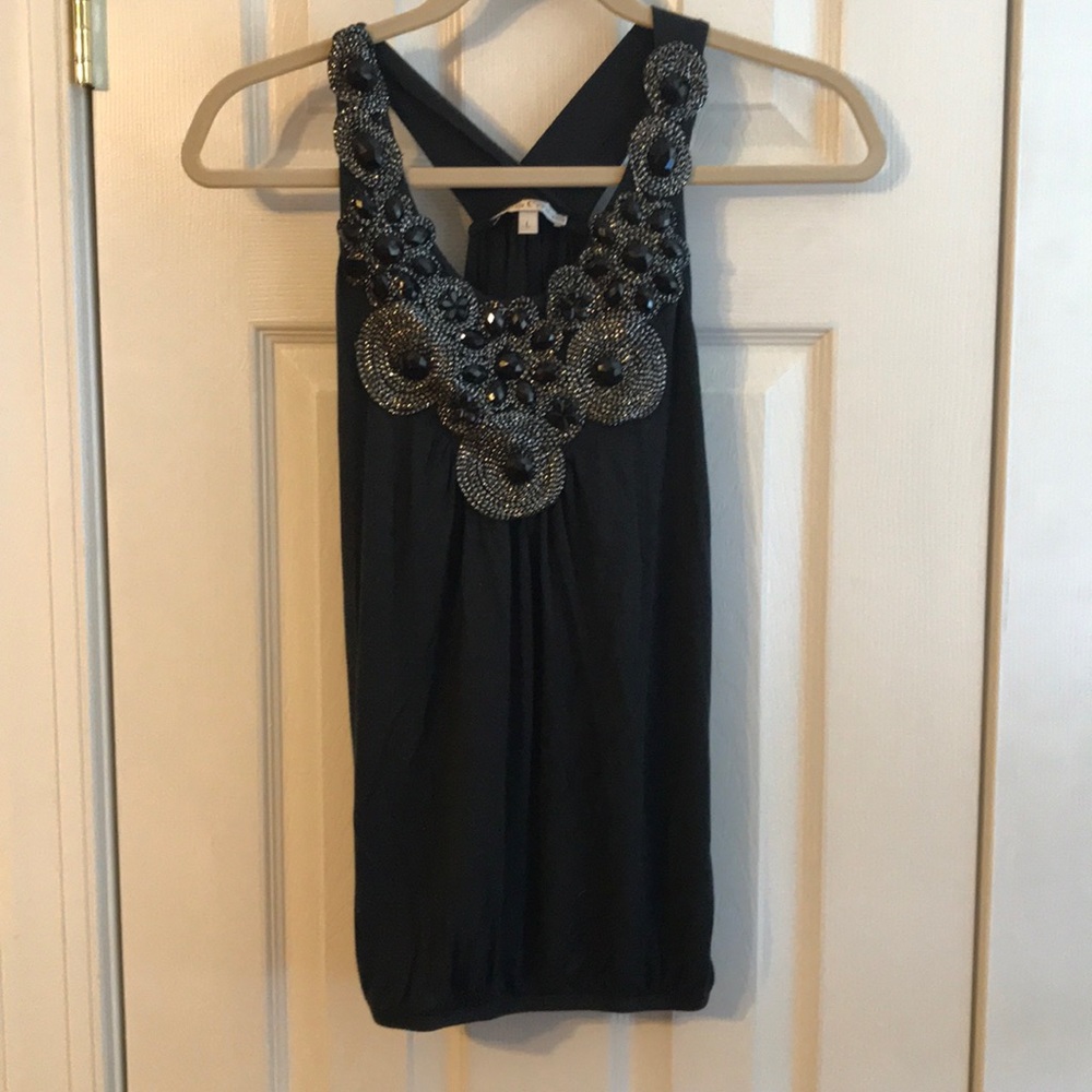 Bib Neckline Tank Top